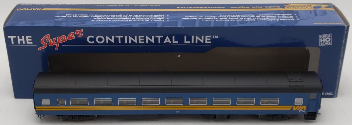 Rapido Trains 100246 HO VIA CN Super Continental Line(TM) Coach #5533