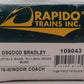 Rapido Trains 109043 HO Boston & Maine PS Osgood-Bradley 10-Window Coach #4589