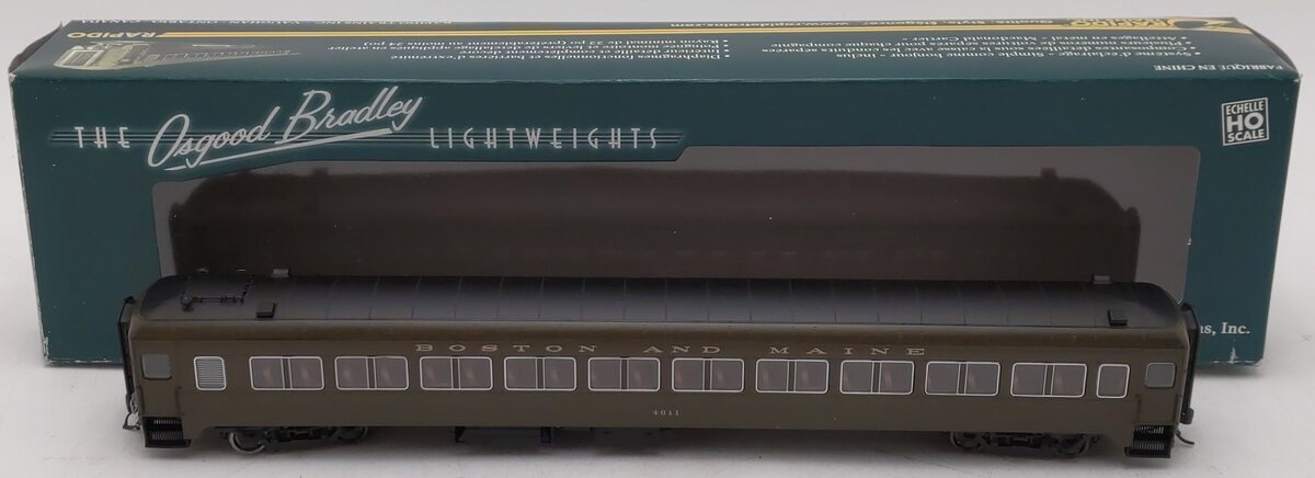 Rapido Trains 109047 HO Boston & Maine PS Osgood-Bradley 10-Window Coach #4611