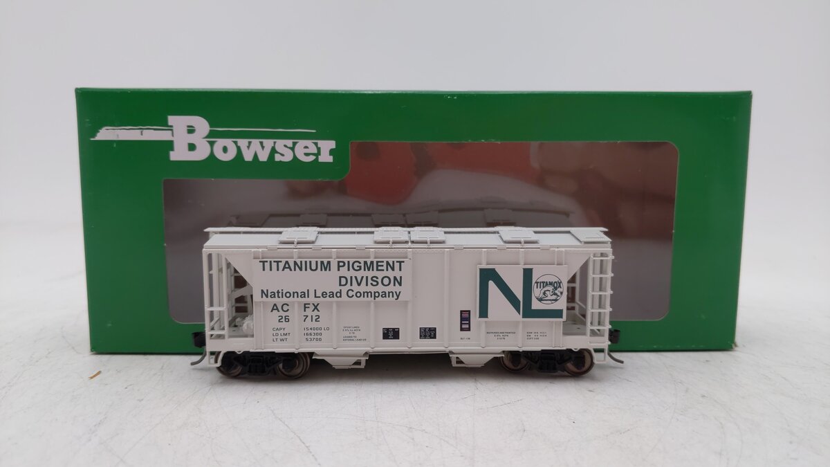 Bowser 42763 Ho American Car & Foundry 70t 2-Bay Covered Hopper #26712