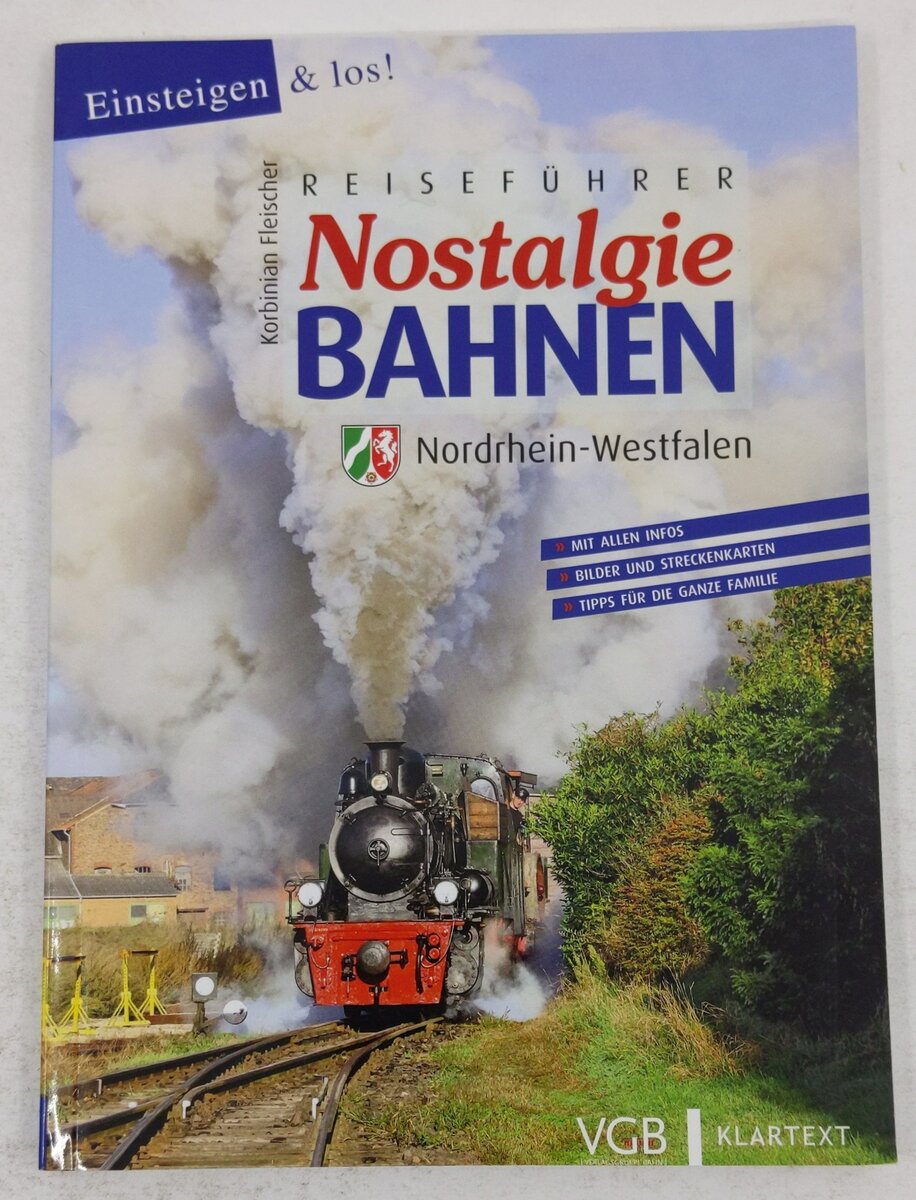 Reiseführer Nostalgiebahnen Nordrhein-Westfalen Paperback Book EX