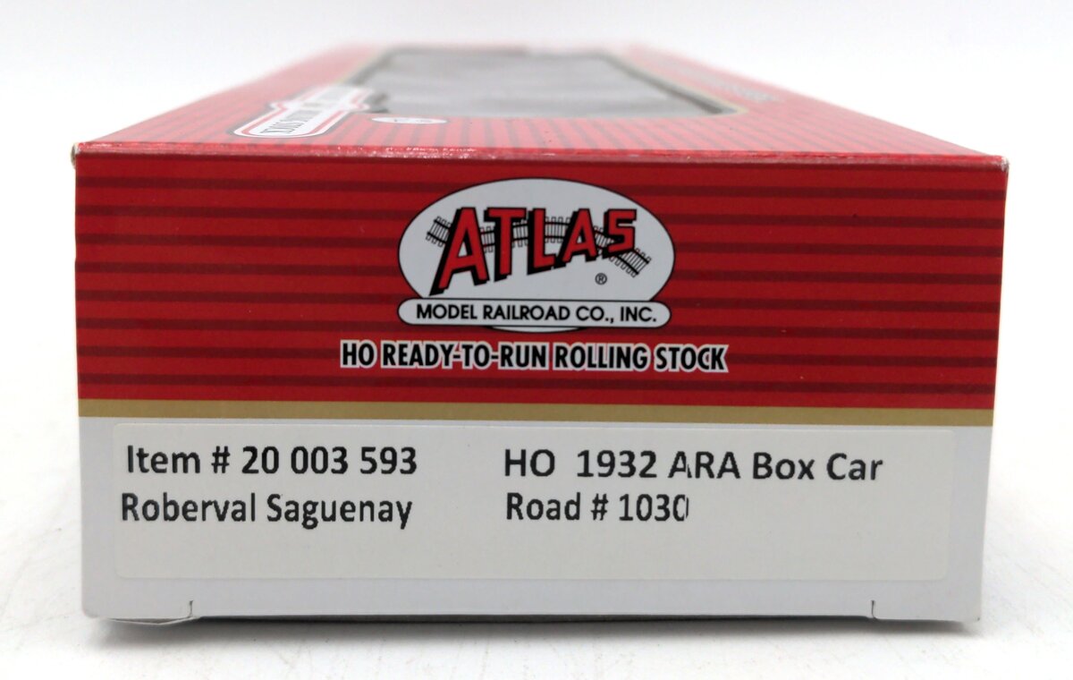 Atlas 20003593 HO Roberval Saguenay 1932 ARA 40' Steel Boxcar #1030