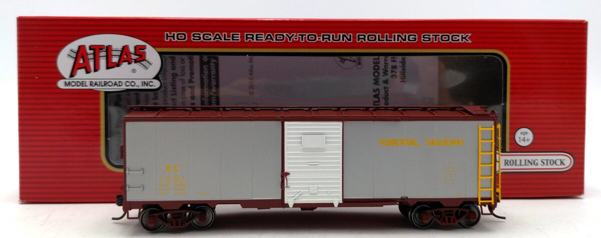 Atlas 20003591 HO Roberval Saguenay 1932 ARA 40' Steel Boxcar #1001