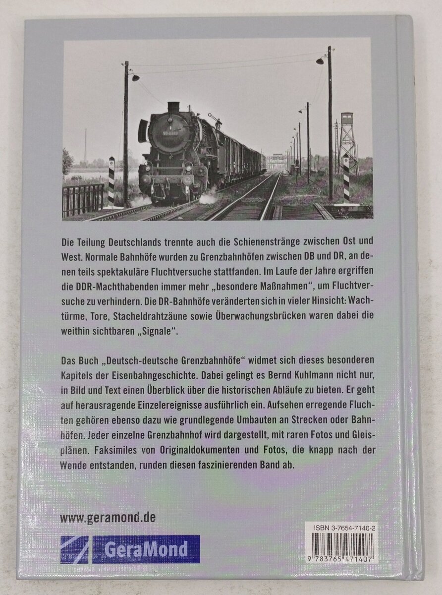 Deutsch-deutsche Grenzbahnhöfe Hardcover Book By Bernd Kuhlmann EX