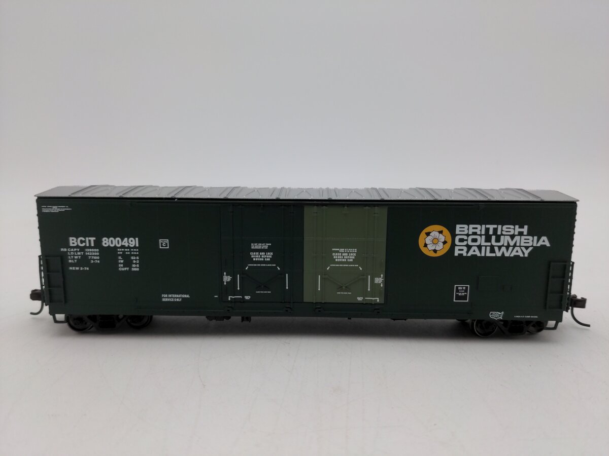 Atlas 20002452 Ho Scale British Columbia Railway Box Car #800491