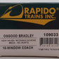 Rapido 109033 HO Scale New Haven Osgood Bradley 10-Window Coach #8224 LN/Box