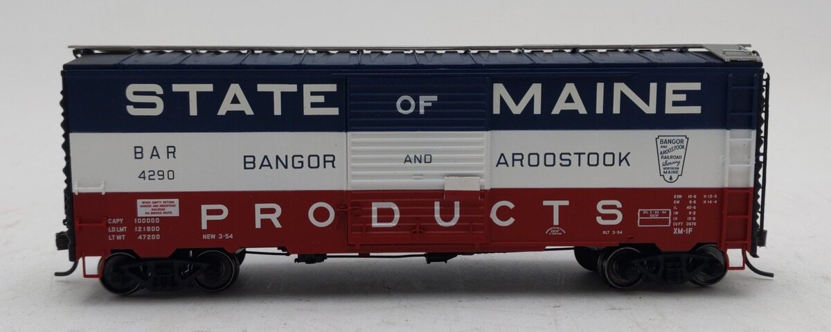 Atlas 20003032 HO Bangor & Aroostook 40' Postwar Boxcar #4290