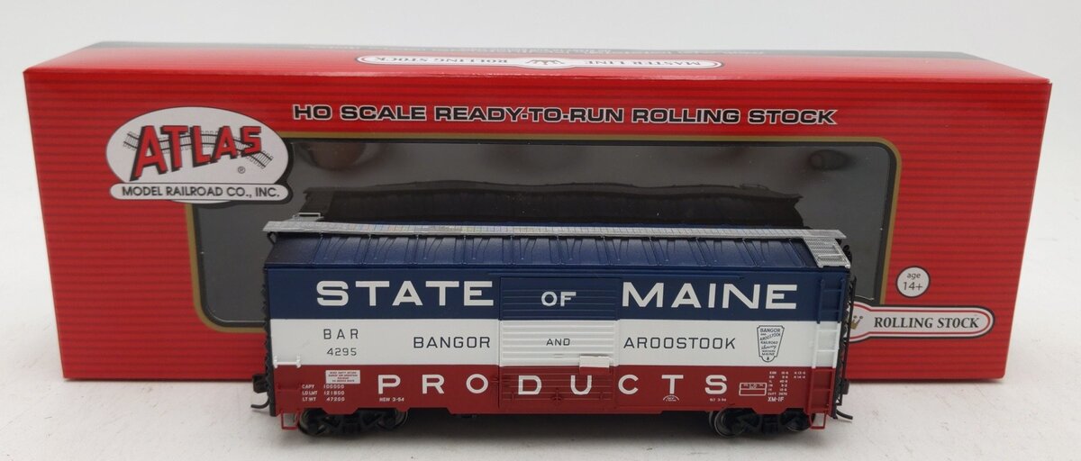 Atlas 20003033 HO Bangor & Aroostook 40' Postwar Boxcar #4295