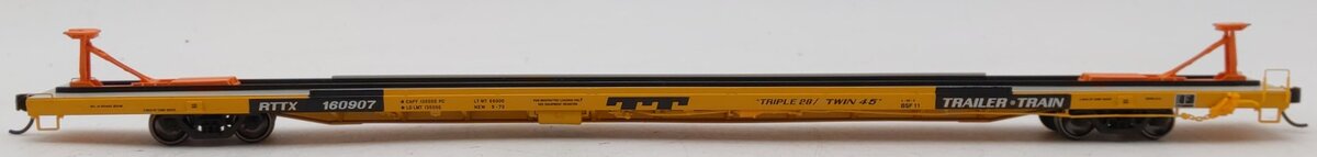 Walthers 920-104209 HO RTTX 89' Bethlehem Flush-Deck Flatcar #160907