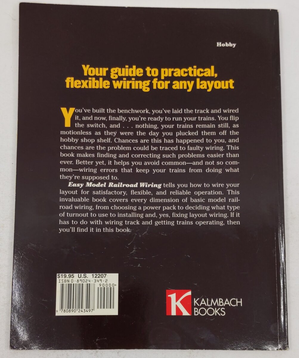 Easy Model Railroad Wiring Paperback Book By Andy Sperandeo VG