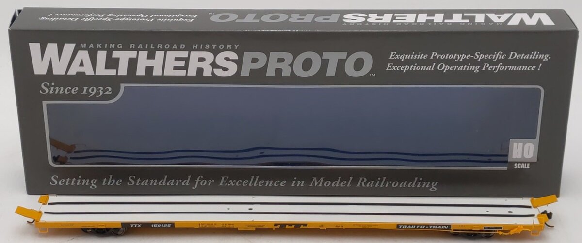 Walthers 920-104211 HO TTX 89' Bethlehem Flush-Deck Flatcar #158125