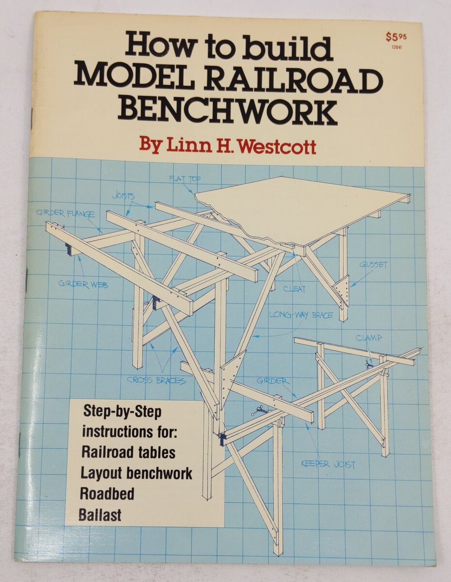 How to Build Model Railroad Benchwork Paperback Book By Linn H. Westcott VG