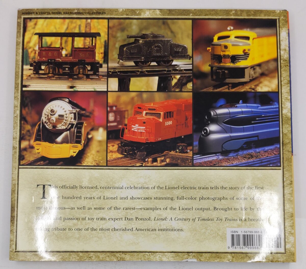 Lionel: A Century of Timeless Toy Trains Hardcover Book By Dan Ponzol VG