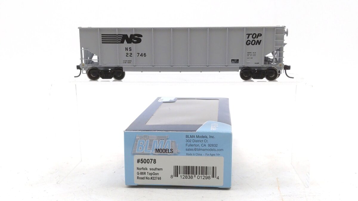 BLMA Models 50078 HO Scale Norfolk Southern TopGun G-86R Gondola #22746