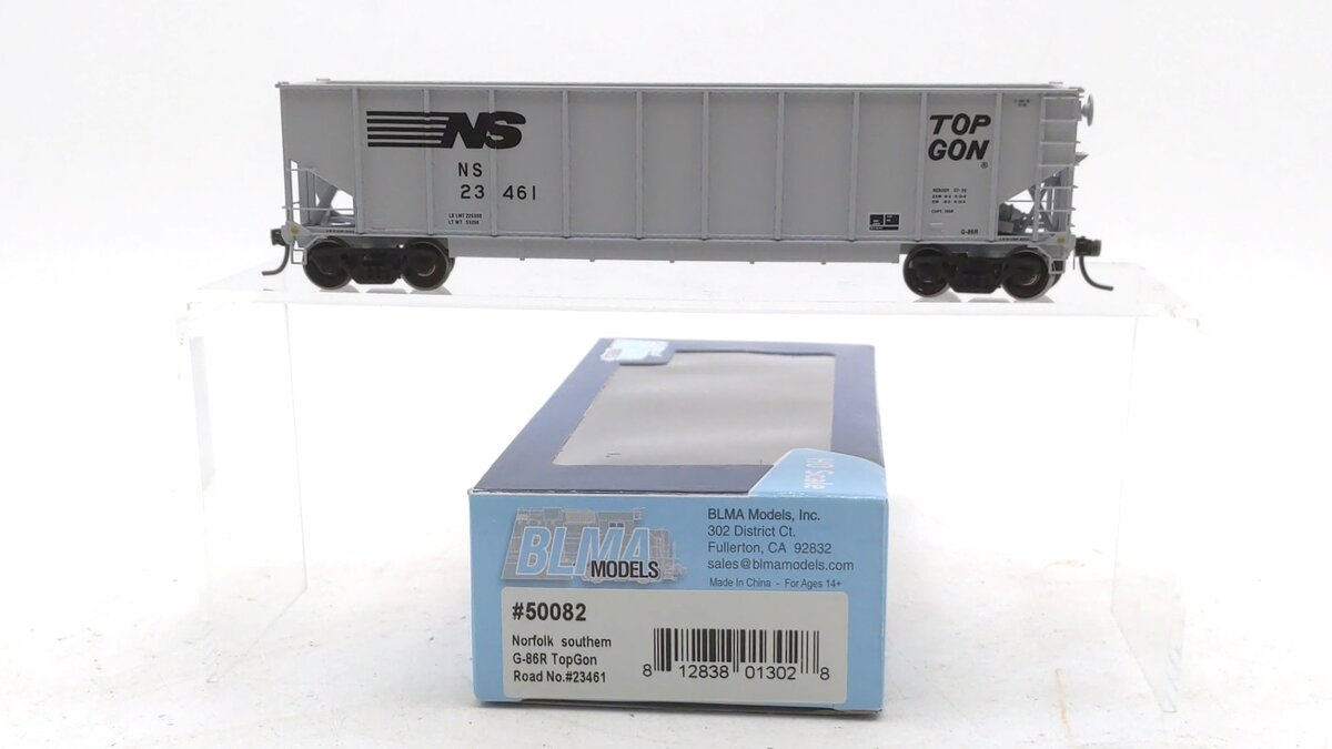 BLMA Models 50082 HO Scale Norfolk Southern G-86R TopGon Gondola #23461