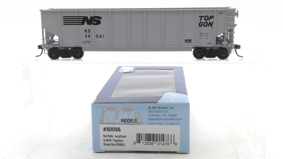 BLMA Models 50086 HO Scale Norfolk Southern G-85R TopGon Gondola #39041