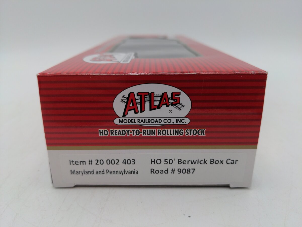 Atlas 20002403 HO Scale Maryland & Pennsylvania 50' Berwick Boxcar #9087