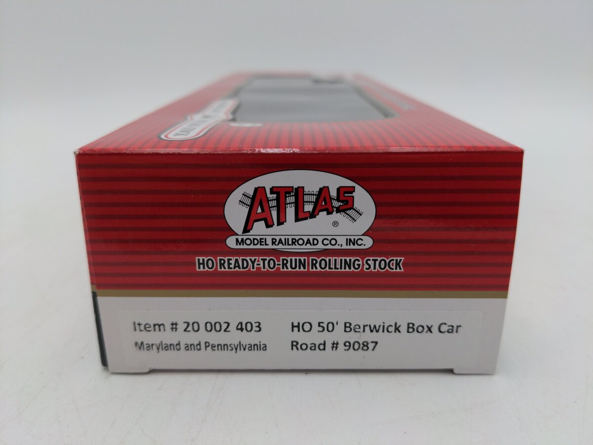 Atlas 20002403 HO Scale Maryland & Pennsylvania 50' Berwick Boxcar #9087
