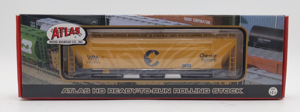 Atlas 20000629 HO WM Chessie RTR ACF 4650 Centerflow Hopper #602436