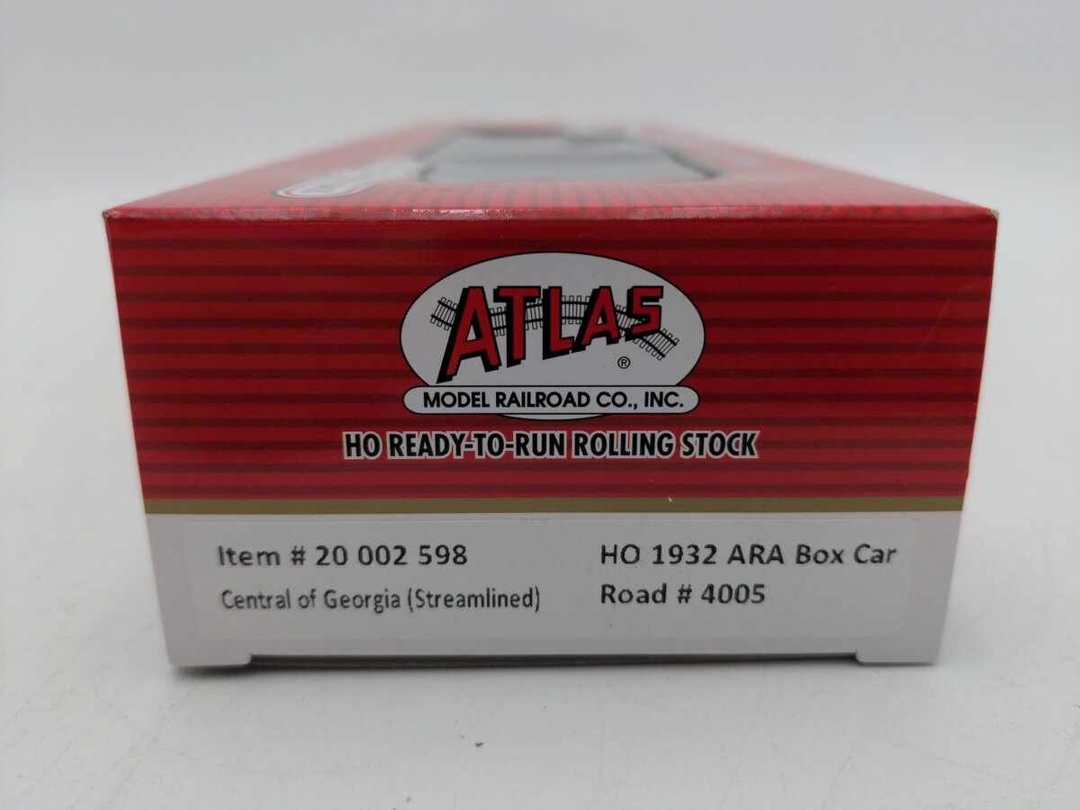 Atlas 20002598 HO Central of Georgia 1932 ARA Box Car #4005