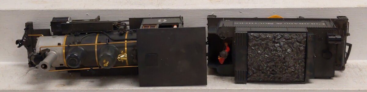 LGB 2019S G Scale Colorado & Southern Mogul Steam Locomotive #6 VG