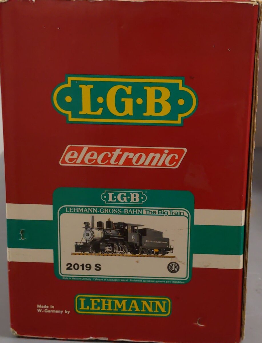 LGB 2019S G Scale Colorado & Southern Mogul Steam Locomotive #6 VG