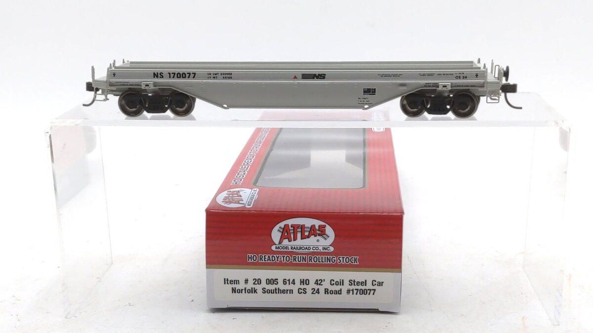 Atlas 20005614 HO Norfolk Southern CS 24 42' Coil Steel Car #170077