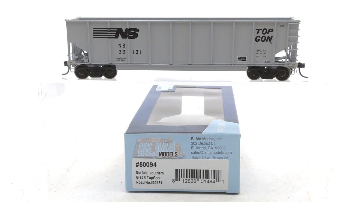 BLMA Models 50094 HO Scale Norfolk Southern G-85R TopGon Gondola #39131