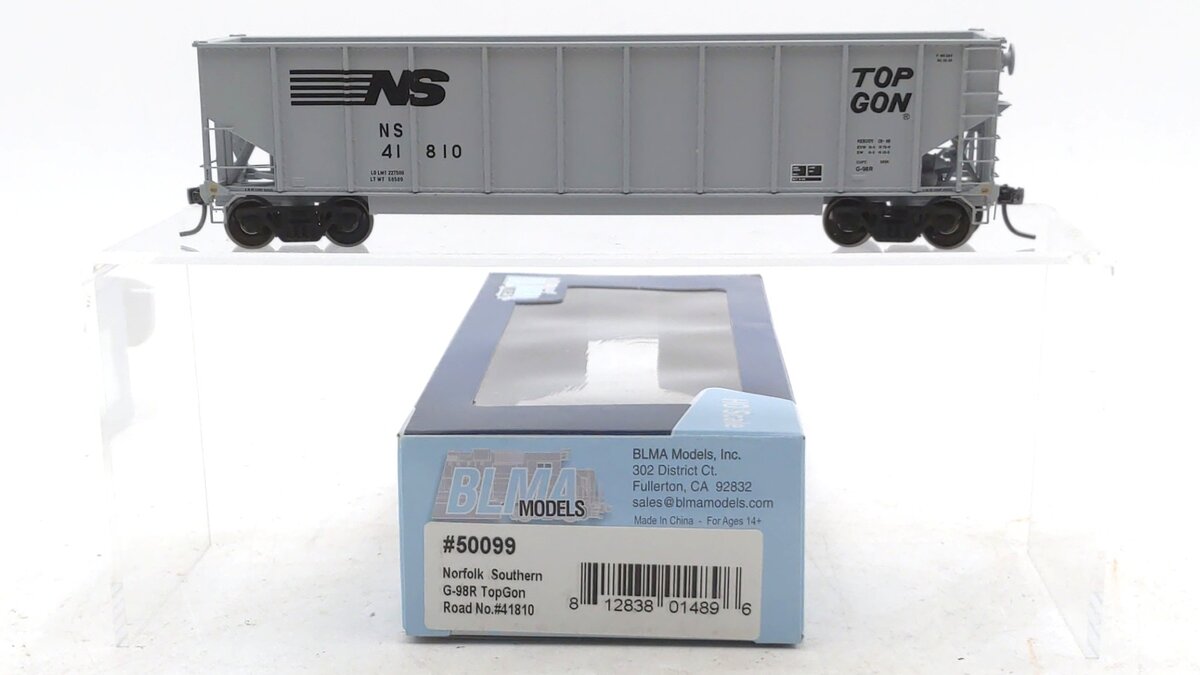 BLMA Models 50099 HO Scale Norfolk Southern G-98R TopGon Gondola #41810