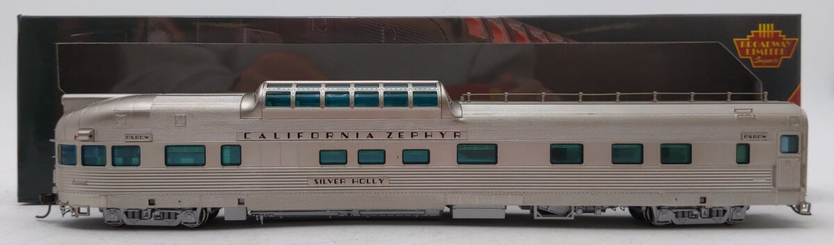Broadway Limited 1547 HO D&RGW 'Silver Holly' Vista Dome Lounge/Obs Car #1249
