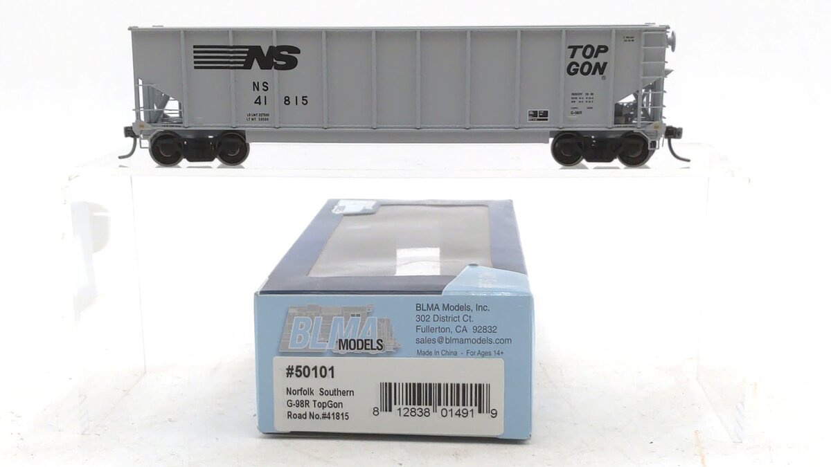 BLMA Models 50101 HO Scale Norfolk Southern G-98R TopGon Gondola #41815
