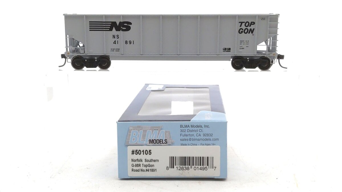 BLMA Models 50105 HO Scale Norfolk Southern G-98R TopGon Gondola #41891