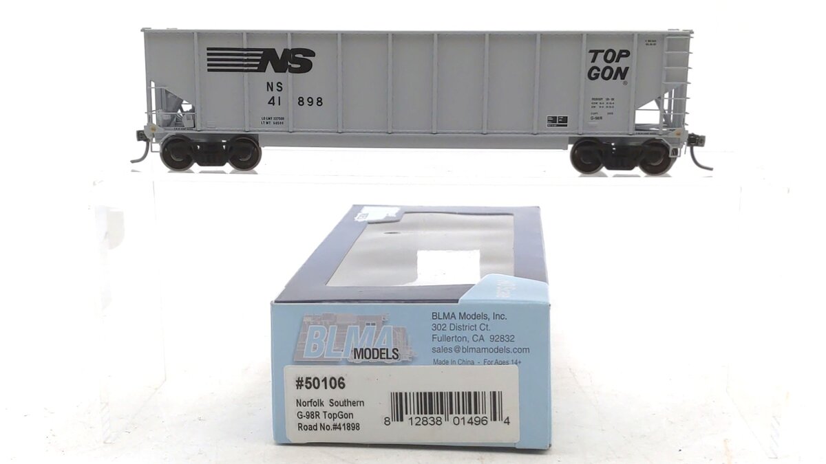 BLMA Models 50106 HO Scale Norfolk Southern G-98R TopGon Gondola #41898