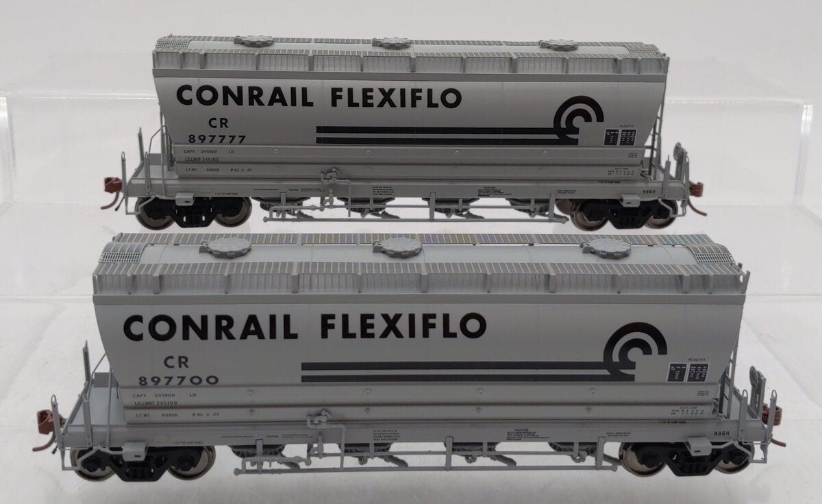 Rapido Trains 133007 HO Scale Conrail ACF Flexi-Flo 996H Hopper 2pk