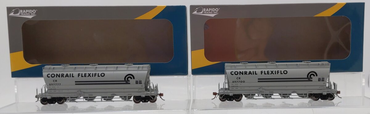 Rapido Trains 133007 HO Scale Conrail ACF Flexi-Flo 996H Hopper 2pk