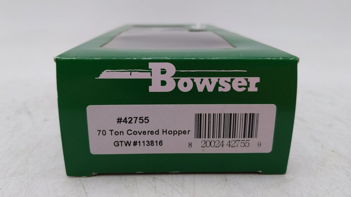 Bowser 42755 HO Grand Trunk Western 70t 2-Bay Covered Hopper #113816
