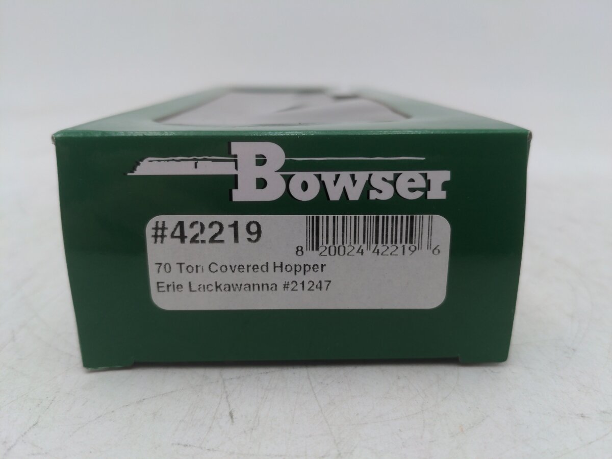 Bowser 42219 HO Erie Lackawanna 70 Ton 2 Bay Hopper Car #21247