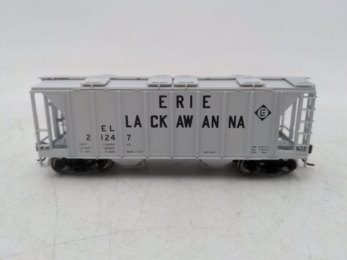 Bowser 42219 HO Erie Lackawanna 70 Ton 2 Bay Hopper Car #21247