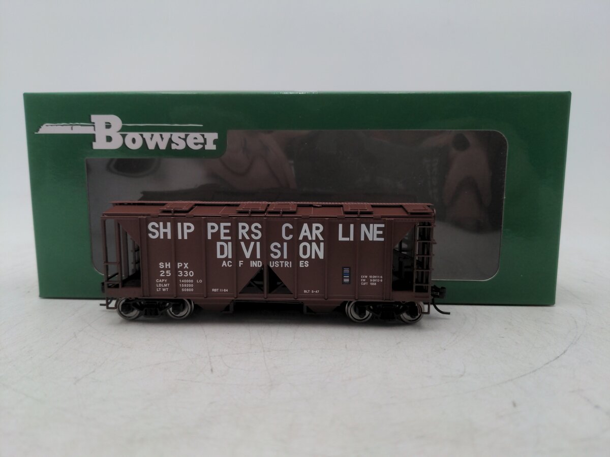 Bowser 42238 HO Shippers Car Line 70 Ton 2 Bay Hopper Car #25330