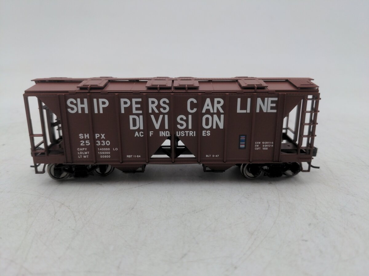 Bowser 42238 HO Shippers Car Line 70 Ton 2 Bay Hopper Car #25330