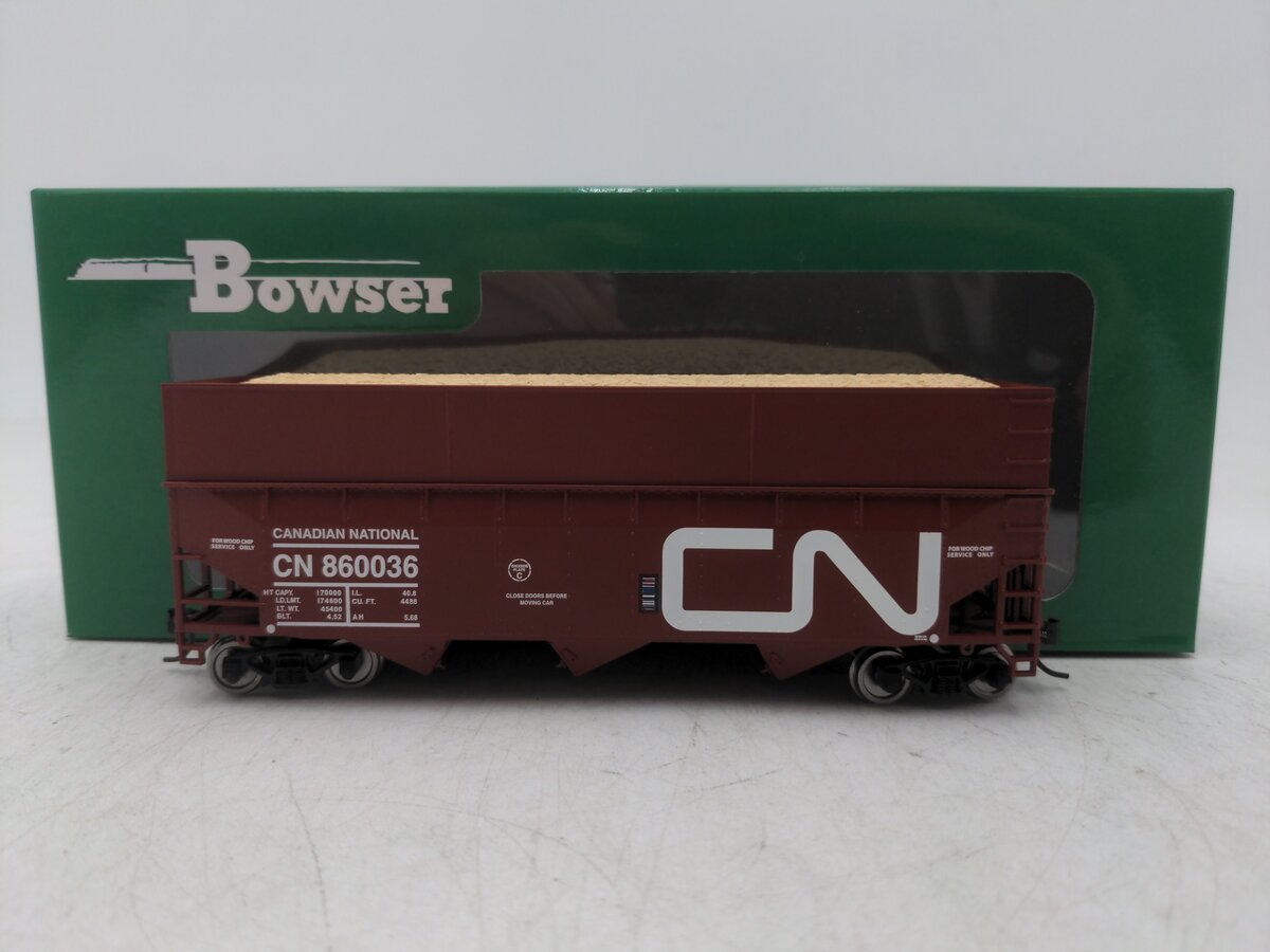 Bowser 42586 Ho Canadian National Woodchip Hopper RTR #860036