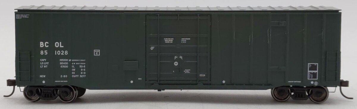 Atlas 20006078 HO British Columbia Railway NSC 5277 50' Plug-Door Boxcar #851028
