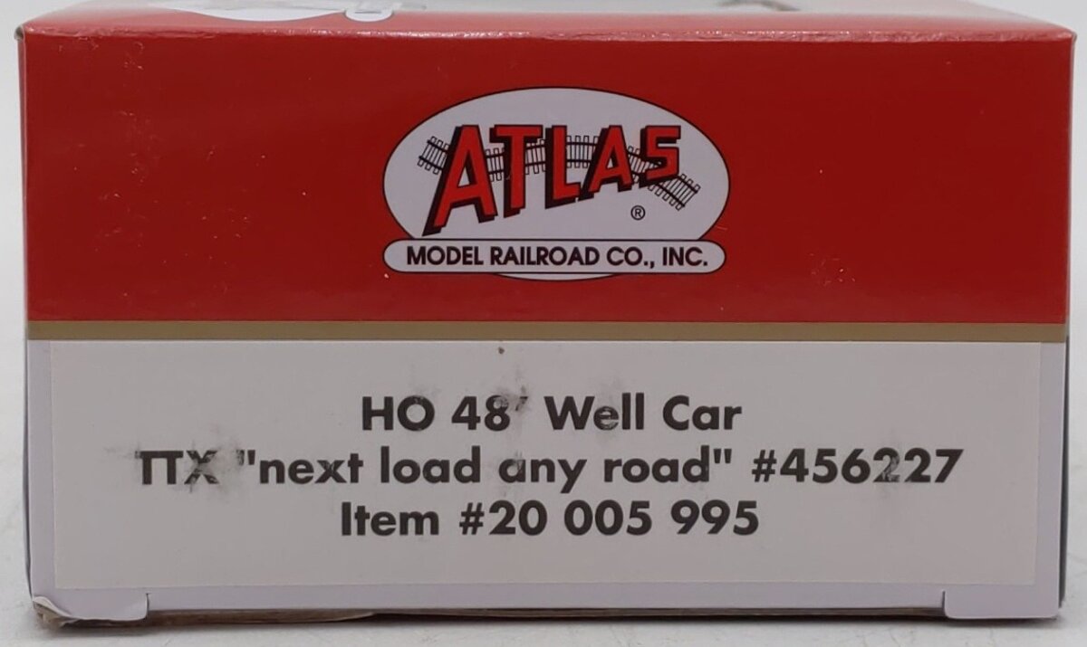Atlas 20005995 HO TTX Next Load Any Road 48' All Purpose Well Car #456227