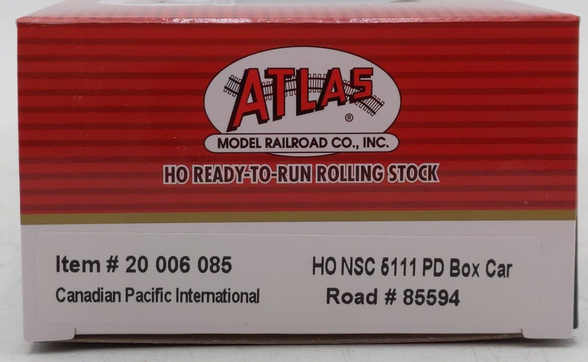 Atlas 20006085 HO CP International NSC 5111 50' Plug-Door Box Car #85594