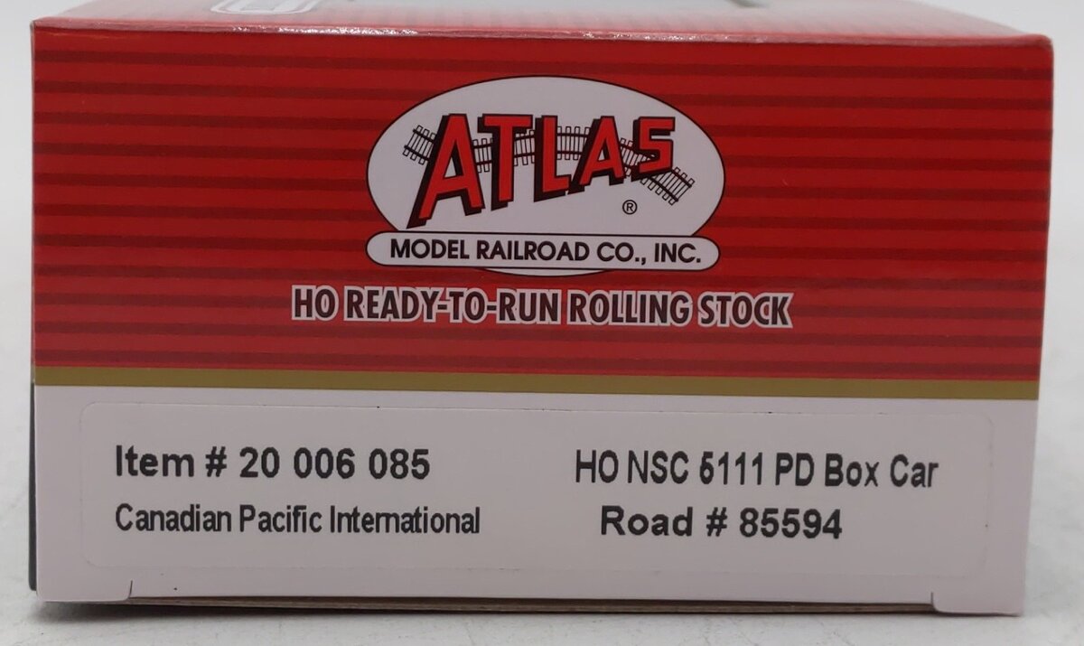 Atlas 20006085 HO CP International NSC 5111 50' Plug-Door Box Car #85594
