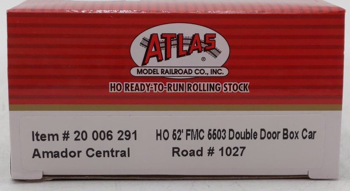 Atlas 20006291 HO Amador Central FMC 5503 Double Door Boxcar #1027