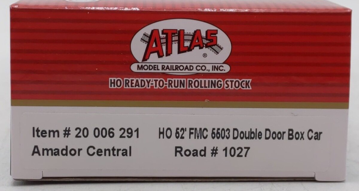 Atlas 20006291 HO Amador Central FMC 5503 Double Door Boxcar #1027