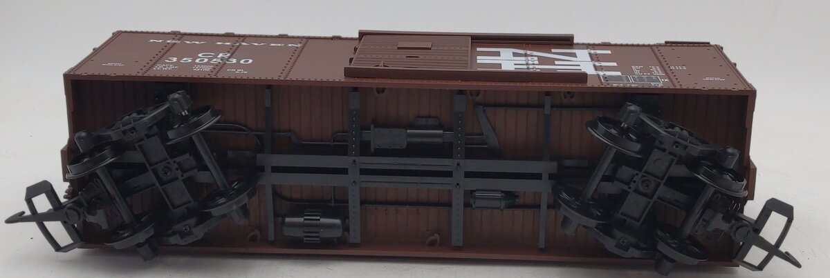 USA Trains R19090D G Conrail/New Haven Simulated Wood Box Car #350530 (BC Red)