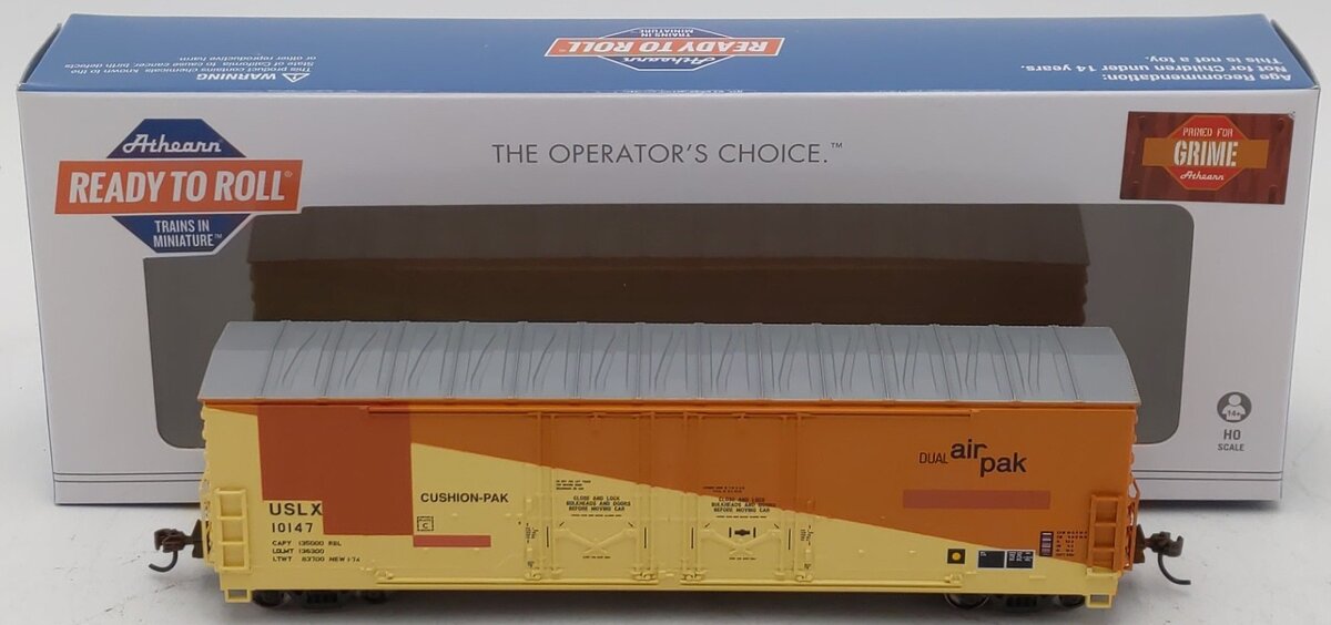 Athearn 67449 HO USLX/E-R-L RTR 50' Evans Ex-DW DD Plug Box #10147