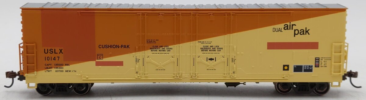 Athearn 67449 HO USLX/E-R-L RTR 50' Evans Ex-DW DD Plug Box #10147